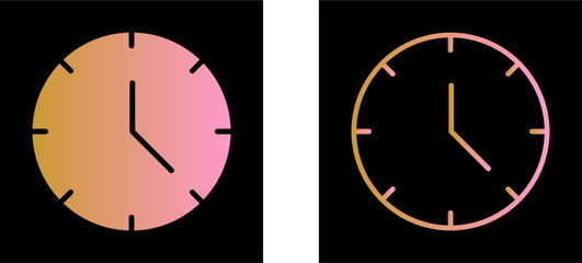 Wall Mural - Clock Vector Icon