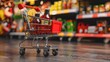 © duyina1990 - Miniature Shopping Cart Filled with Products