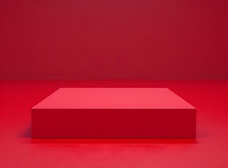 Sticker - Red Minimalist Product Display Platform