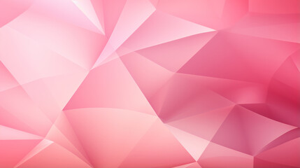 Canvas Print - Collection of pink triangles arranged in a geometric pattern. Three-dimensional effect. Crystal look. Polygon background, wallpaper.