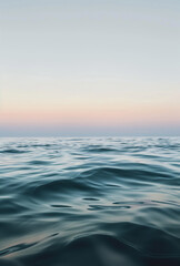 Wall Mural - Crystal clear sea water at sunset