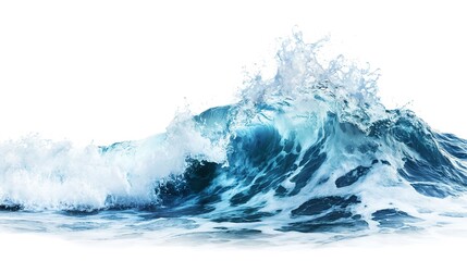 Canvas Print - water wave isolated on white background 