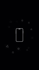 Wall Mural - please rotate your phone. turn you smartphone and rotate device screen, phone flip sign, phone rotat