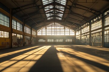 Poster - interior of an abandoned building