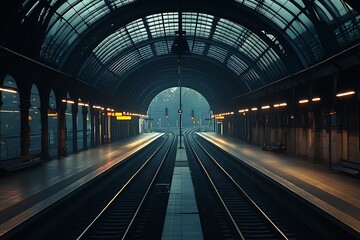 Canvas Print - subway station