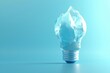 © Mark - A creative light bulb concept with icebergs and water. Melting glaciers and technology to conserve energy.