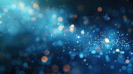 abstract blue bokeh background