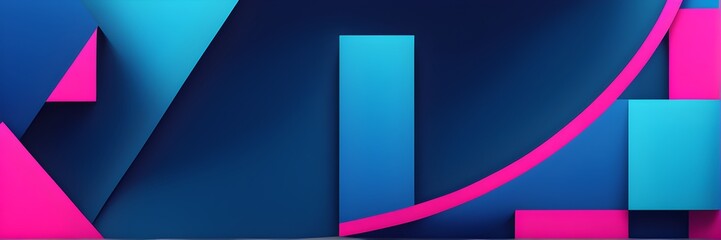 abstract minimalist illustration theme in vibrant neon color accents symbolizing fun and ease