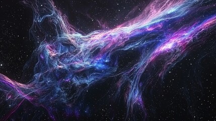 Poster - this is a 3d render of a bright nebula, a bright background, an abstract space background, a gas, an