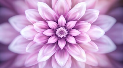 Poster - A close up of a pink flower with a purple background