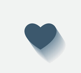 Poster - Vector dark color icon with shadow on light background