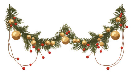 Wall Mural - png front door christmas garland illuminated celebration decoration.