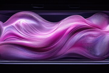 Wall Mural - Abstract Purple Swirling Liquid with Glimmering Texture