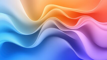 Wall Mural - Abstract Gradient Colors. A smooth gradient of vibrant colors blending seamlessly from one hue to another, creating a modern look.