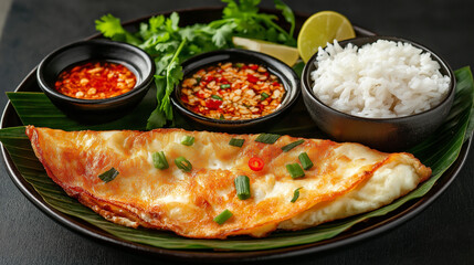 Traditional Thai omelet