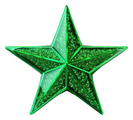 png green star white background celebration.
