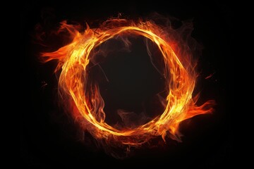 Canvas Print - Fiery ring of fire