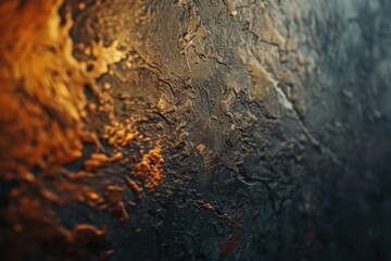 Poster - A close-up view of a wall clock showing the time and hands