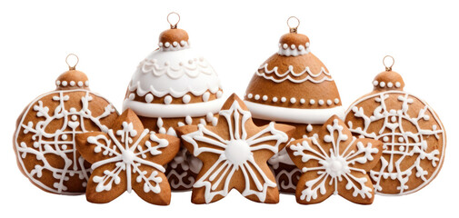 Canvas Print - PNG Gingerbreads decoration christmas dessert.