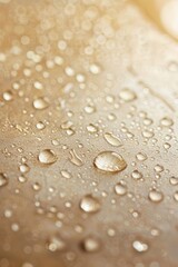 Poster - Water drops on gold