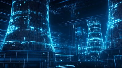 Nuclear Power Plant Safety Mechanisms with Protective Shields and Containment Structures