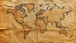 © Konzi Studio - Old-world map with aged paper texture