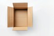© Vlad - Carton Box: Open Empty Cardboard Box Isolated on White Background for Delivery