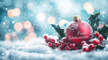 Poster - Merry Christmas in German 
