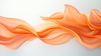   A wavy orange wave painting on a light blue canvas allows for a text or image insertion