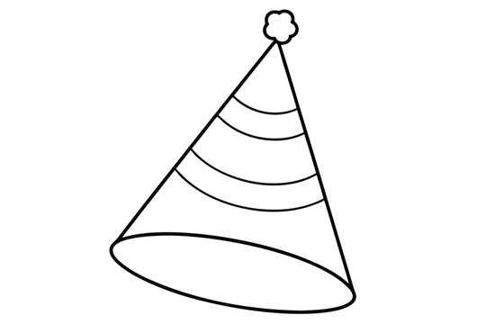 Birthday cap art vector illustration