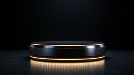 Poster - Edgy Black Podium