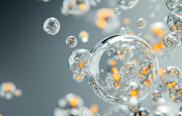 Poster - Orange Glass Spheres