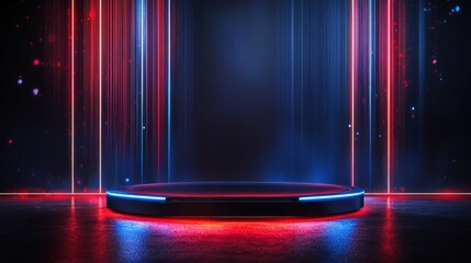 Poster - Futuristic Dynamic Podium Design