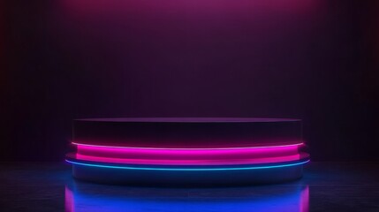 Poster - Cutting-Edge LED Podium Design