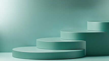 Poster - Soothing Gradient Teal Podium