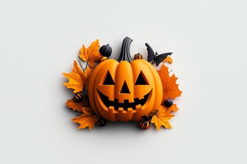 Poster - A minimalist image of a pumpkin harvest festival