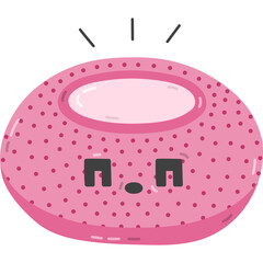 Fototapete - Cute cartoon talking smart assistant with kawaii face. Virtual AI voice loudspeaker to control the house, listen music, talk. Wireless Internet of things technique isolated on white background.