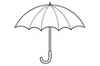 © MRSNURGAHAN - Umbrella line art vector illustration