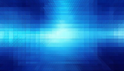 Wall Mural - Vibrant Blue Abstract Pixel Mosaic Background