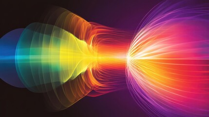 Poster - Diagram of electromagnetic spectrum: wavelengths frequency temperature