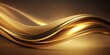 © Udomner - Abstract interpretation of luxury and motion with sleek golden curves on a smooth gradient background , Gold, Flow, Abstract
