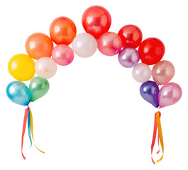 Poster - PNG Colorful balloon arch decoration