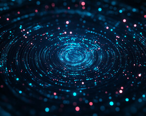 Wall Mural - a bright orange star is surrounded by a dark blue background