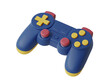 © Cristian - a blue and yellow video game controller