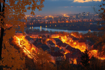 Sticker - Autumn Night At Poland