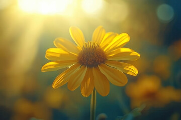 helenium autumnale in a garden