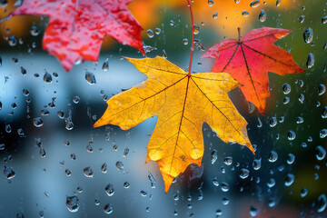 Canvas Print - Rainy Autumn