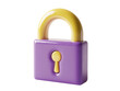 © Cristian - a purple and yellow lock