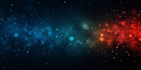 Wall Mural - a bright orange star is surrounded by a dark blue background