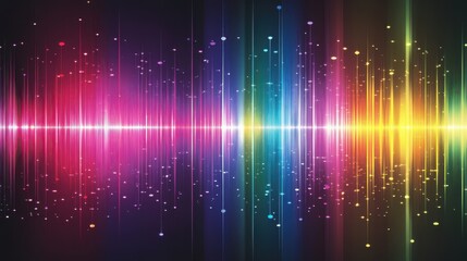 Poster - Spectrum diagram: full electromagnetic range with wavelengths and frequency